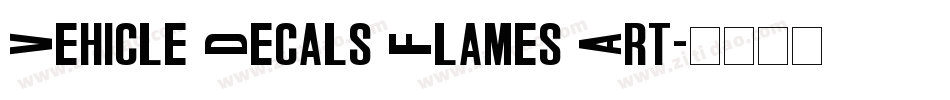 Vehicle Decals Flames Art字体转换